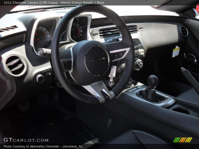 Inferno Orange Metallic / Black 2011 Chevrolet Camaro SS/RS Coupe