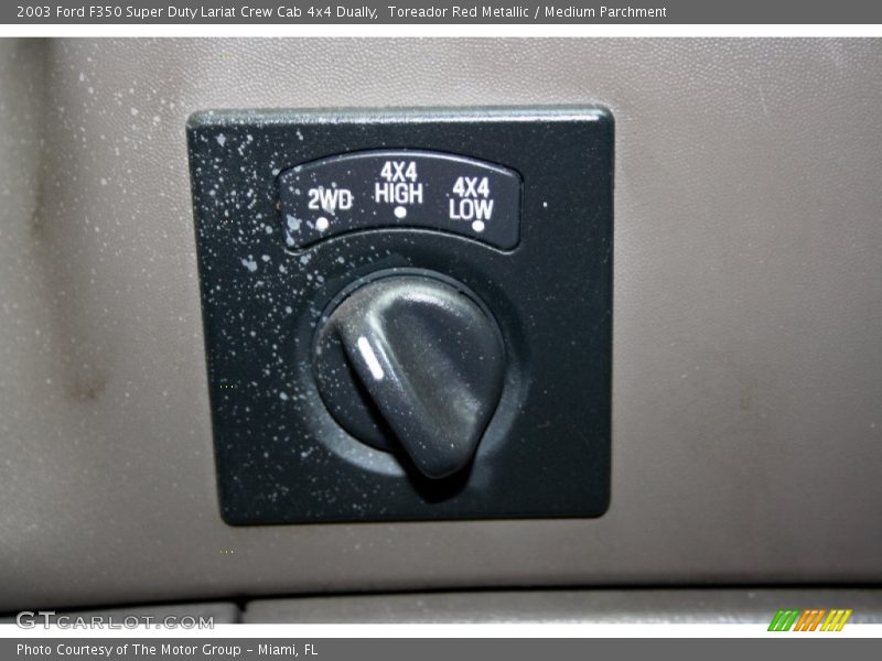 Toreador Red Metallic / Medium Parchment 2003 Ford F350 Super Duty Lariat Crew Cab 4x4 Dually