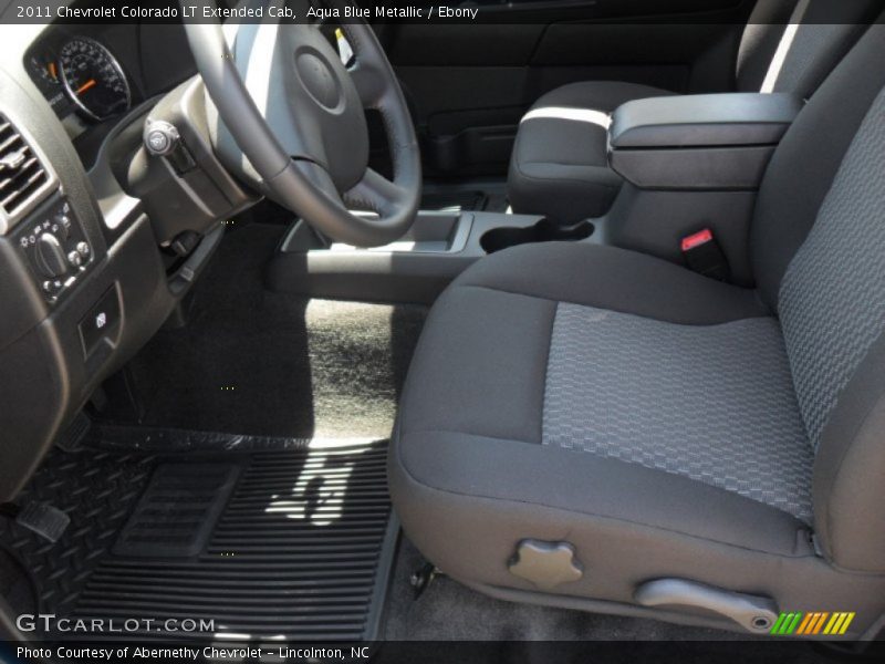Aqua Blue Metallic / Ebony 2011 Chevrolet Colorado LT Extended Cab