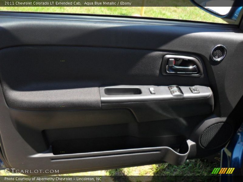 Aqua Blue Metallic / Ebony 2011 Chevrolet Colorado LT Extended Cab