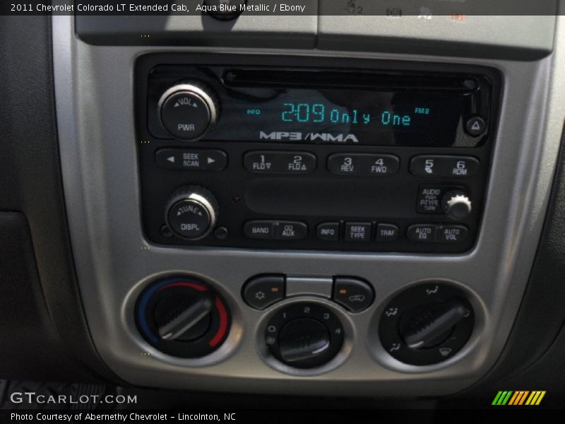 Aqua Blue Metallic / Ebony 2011 Chevrolet Colorado LT Extended Cab