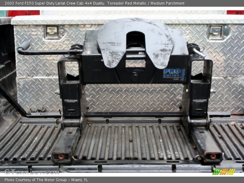 Toreador Red Metallic / Medium Parchment 2003 Ford F350 Super Duty Lariat Crew Cab 4x4 Dually