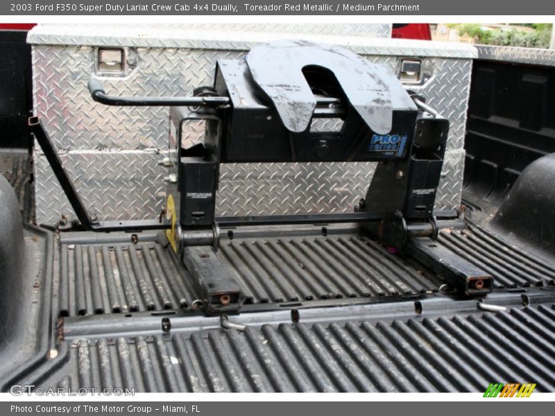 Toreador Red Metallic / Medium Parchment 2003 Ford F350 Super Duty Lariat Crew Cab 4x4 Dually