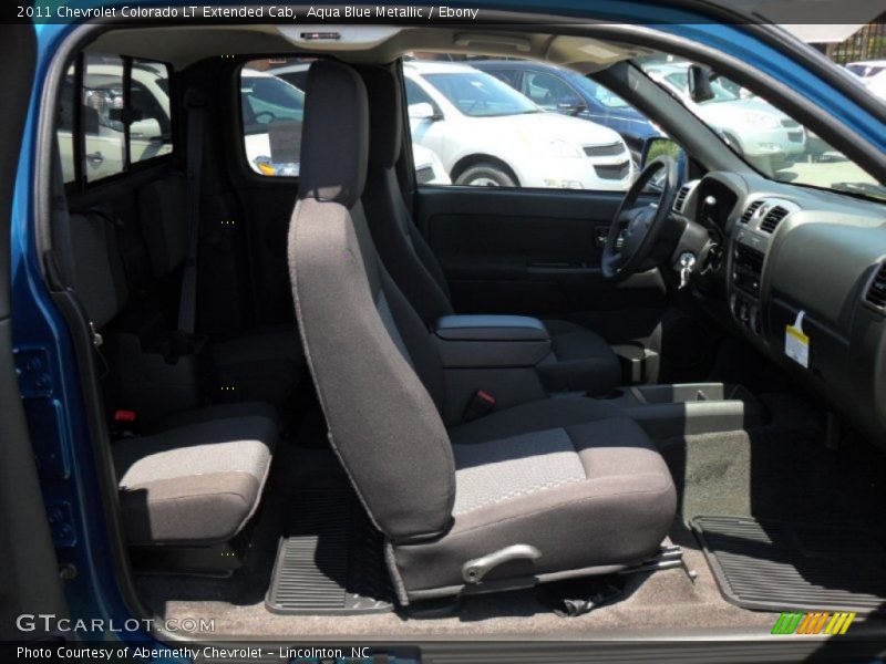 Aqua Blue Metallic / Ebony 2011 Chevrolet Colorado LT Extended Cab
