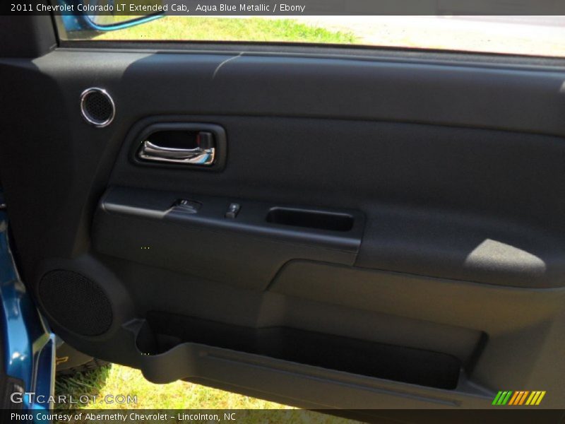 Aqua Blue Metallic / Ebony 2011 Chevrolet Colorado LT Extended Cab