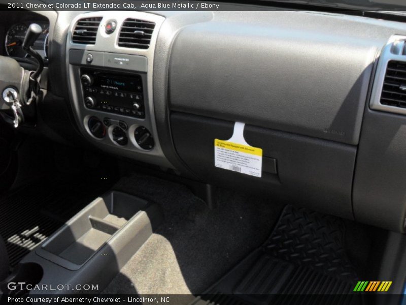 Aqua Blue Metallic / Ebony 2011 Chevrolet Colorado LT Extended Cab