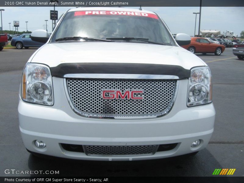 Summit White / Cocoa/Light Cashmere 2010 GMC Yukon Denali AWD