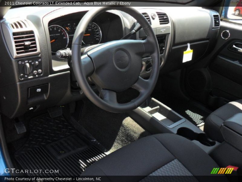 Aqua Blue Metallic / Ebony 2011 Chevrolet Colorado LT Extended Cab