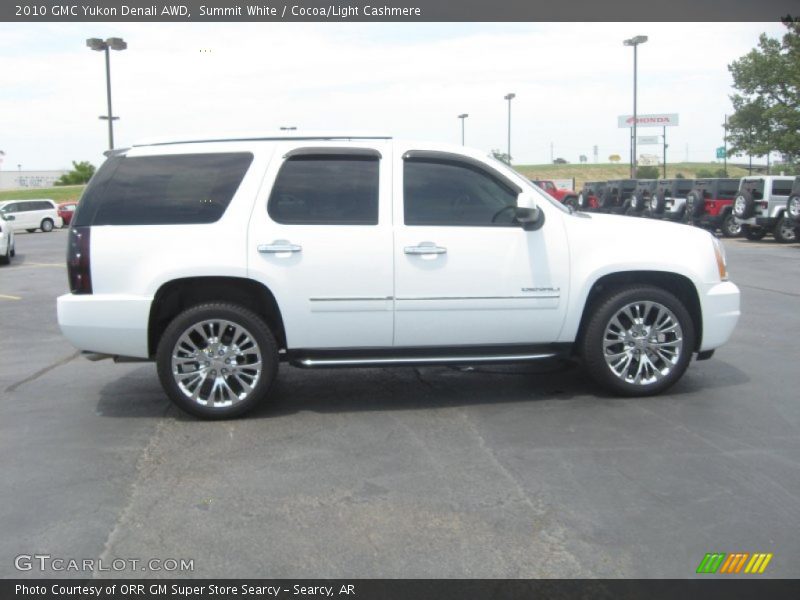 Summit White / Cocoa/Light Cashmere 2010 GMC Yukon Denali AWD