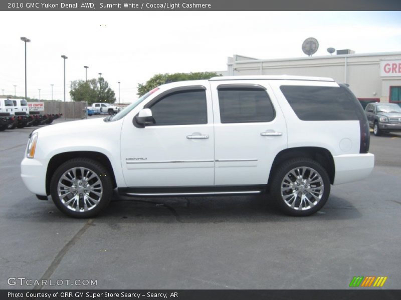Summit White / Cocoa/Light Cashmere 2010 GMC Yukon Denali AWD