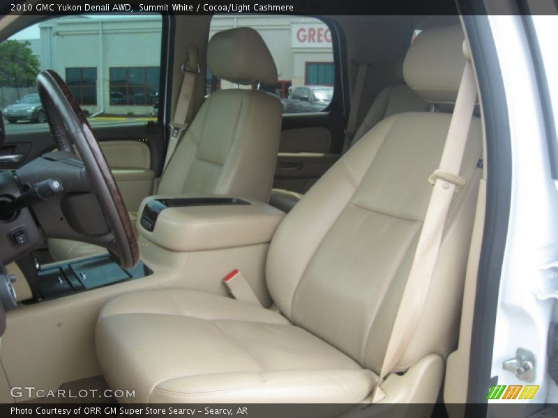 Summit White / Cocoa/Light Cashmere 2010 GMC Yukon Denali AWD