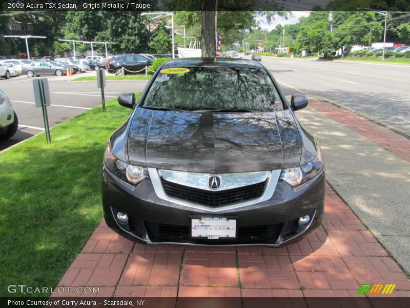 Grigio Metallic / Taupe 2009 Acura TSX Sedan