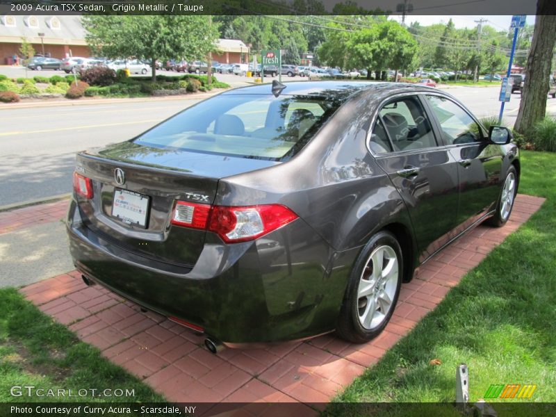 Grigio Metallic / Taupe 2009 Acura TSX Sedan