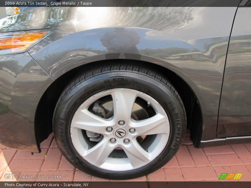 Grigio Metallic / Taupe 2009 Acura TSX Sedan