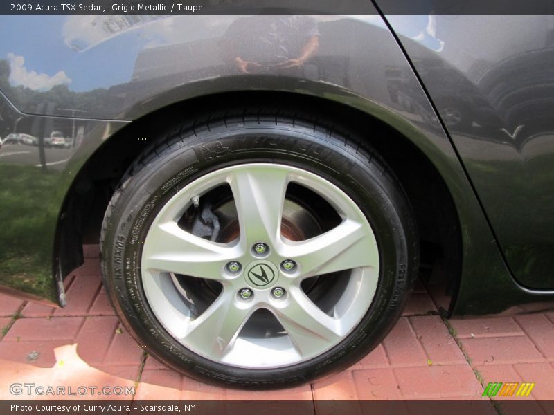 Grigio Metallic / Taupe 2009 Acura TSX Sedan