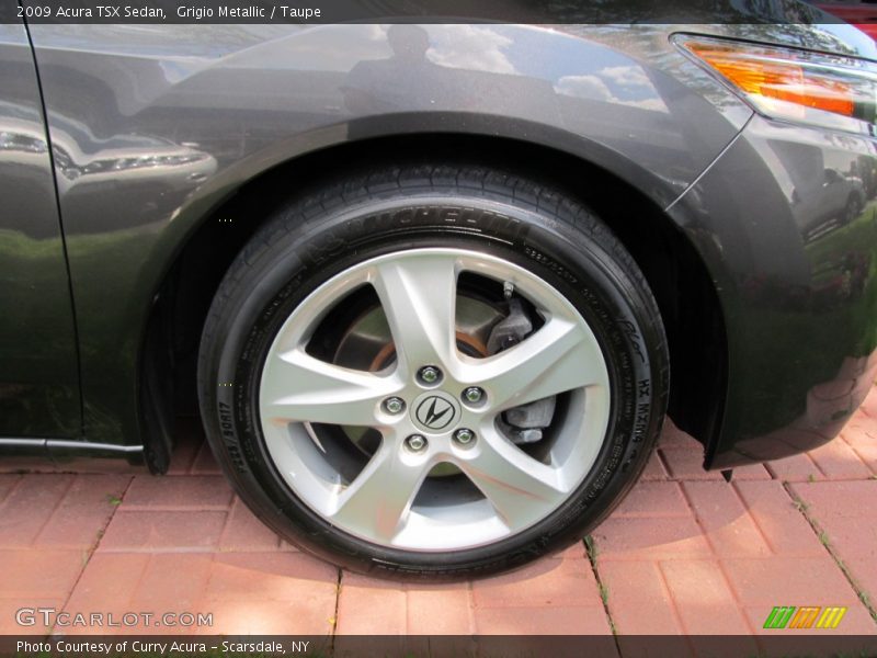 Grigio Metallic / Taupe 2009 Acura TSX Sedan