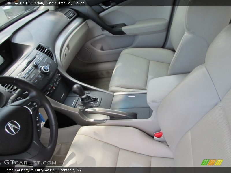 Grigio Metallic / Taupe 2009 Acura TSX Sedan