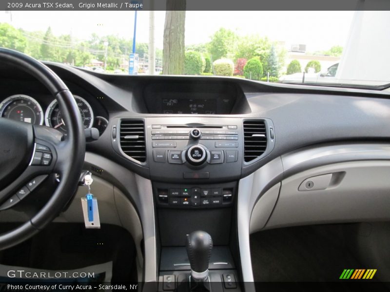 Grigio Metallic / Taupe 2009 Acura TSX Sedan