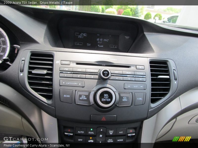 Grigio Metallic / Taupe 2009 Acura TSX Sedan
