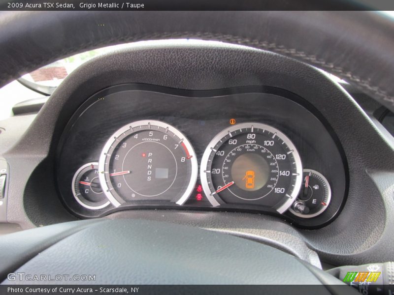 Grigio Metallic / Taupe 2009 Acura TSX Sedan