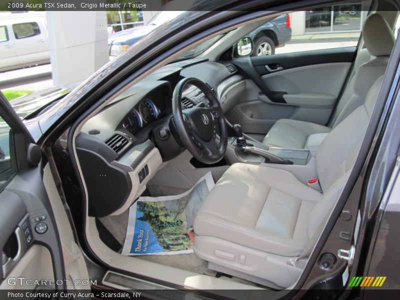 Grigio Metallic / Taupe 2009 Acura TSX Sedan
