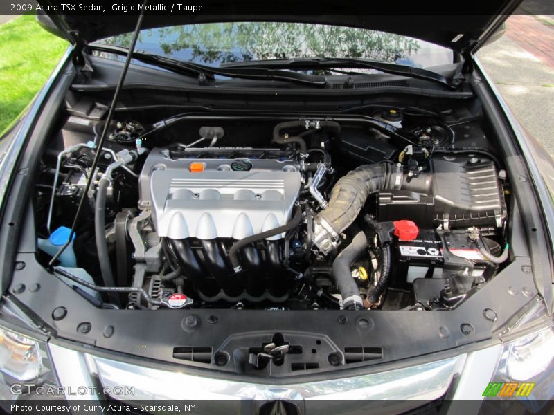 Grigio Metallic / Taupe 2009 Acura TSX Sedan