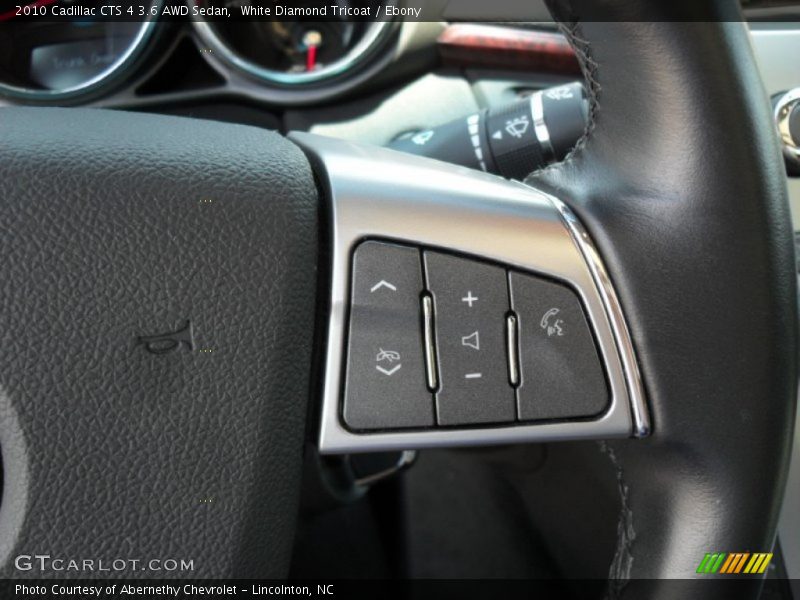 White Diamond Tricoat / Ebony 2010 Cadillac CTS 4 3.6 AWD Sedan