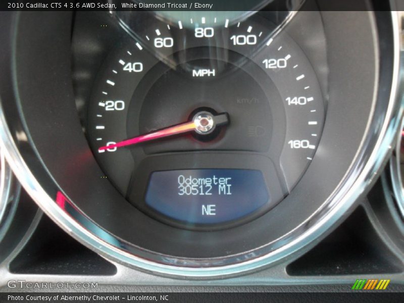 White Diamond Tricoat / Ebony 2010 Cadillac CTS 4 3.6 AWD Sedan