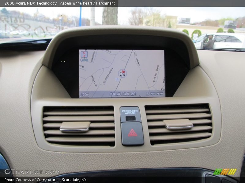 Aspen White Pearl / Parchment 2008 Acura MDX Technology