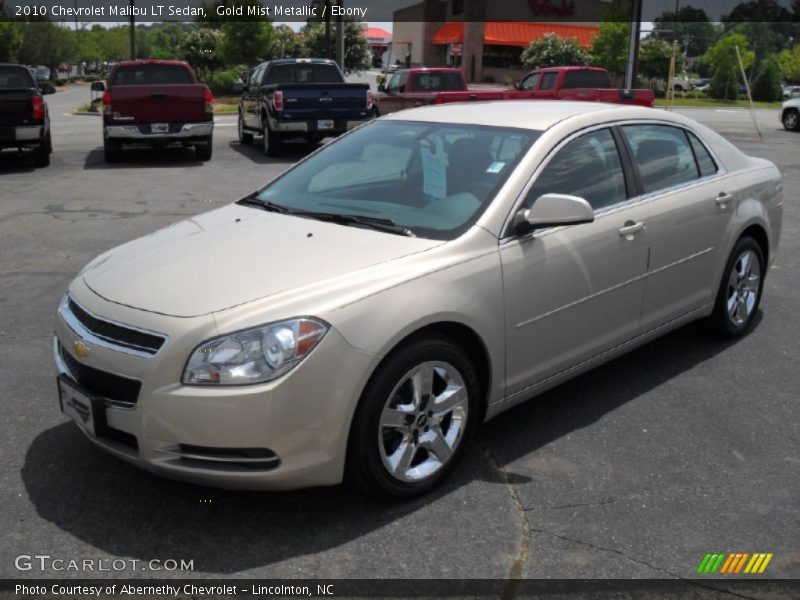 Gold Mist Metallic / Ebony 2010 Chevrolet Malibu LT Sedan
