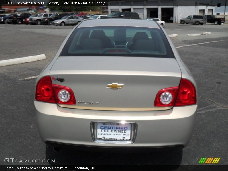 Gold Mist Metallic / Ebony 2010 Chevrolet Malibu LT Sedan