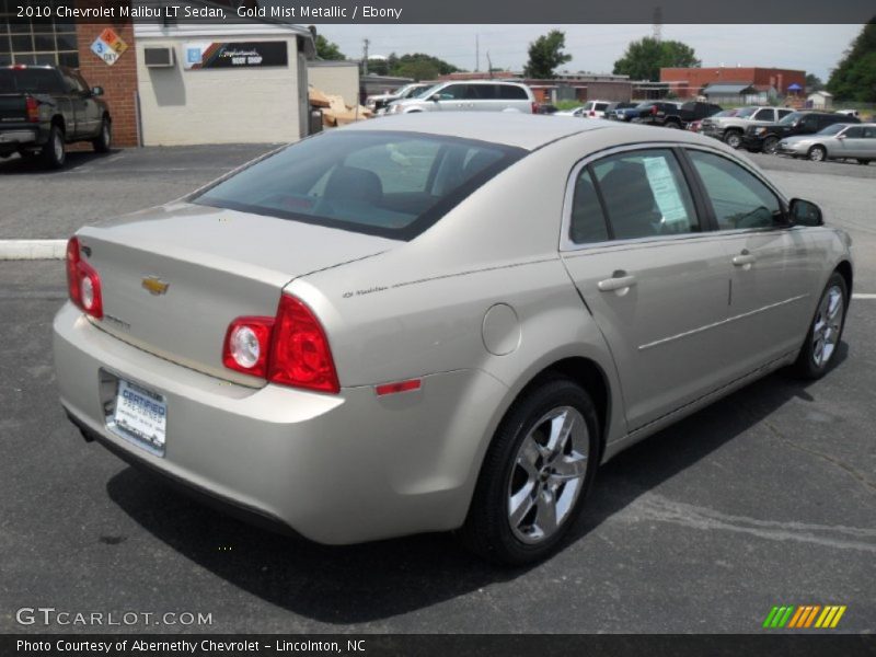 Gold Mist Metallic / Ebony 2010 Chevrolet Malibu LT Sedan