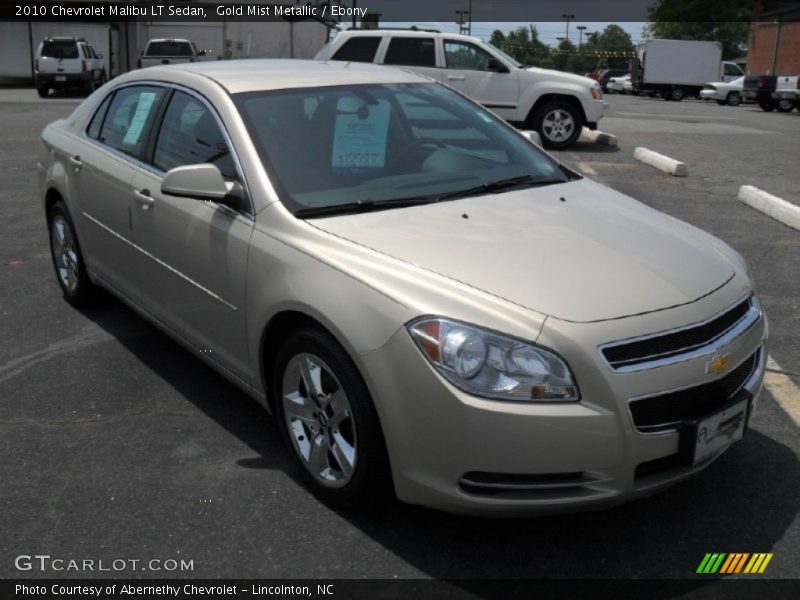 Gold Mist Metallic / Ebony 2010 Chevrolet Malibu LT Sedan
