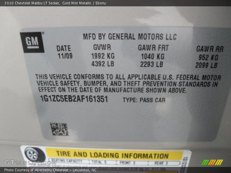 Gold Mist Metallic / Ebony 2010 Chevrolet Malibu LT Sedan