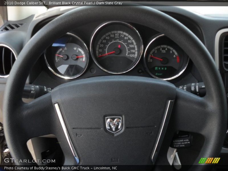 Brilliant Black Crystal Pearl / Dark Slate Gray 2010 Dodge Caliber SXT