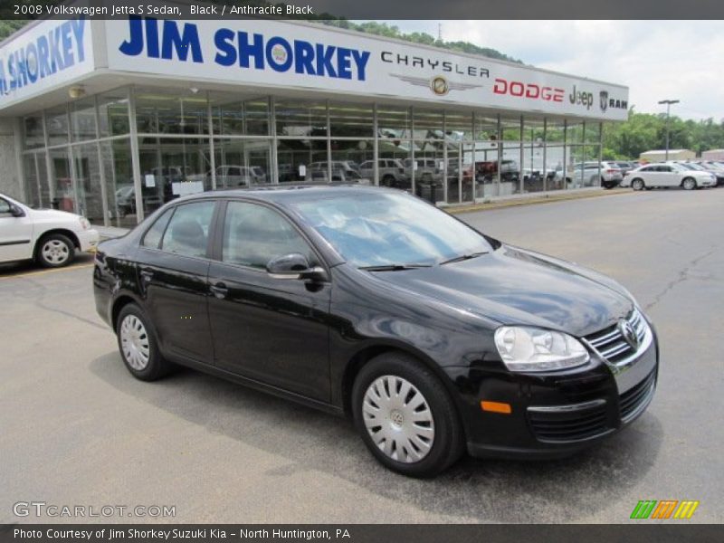 Black / Anthracite Black 2008 Volkswagen Jetta S Sedan