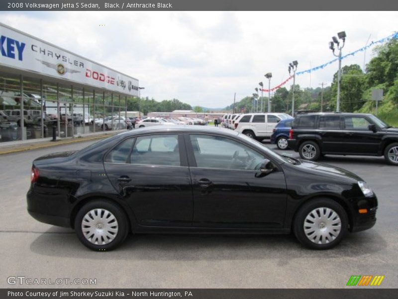 Black / Anthracite Black 2008 Volkswagen Jetta S Sedan