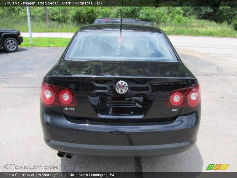 Black / Anthracite Black 2008 Volkswagen Jetta S Sedan