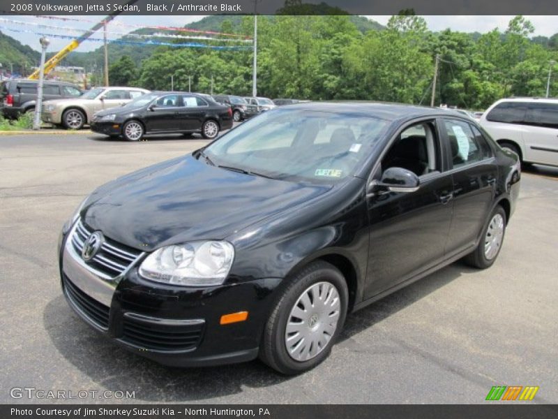 Black / Anthracite Black 2008 Volkswagen Jetta S Sedan