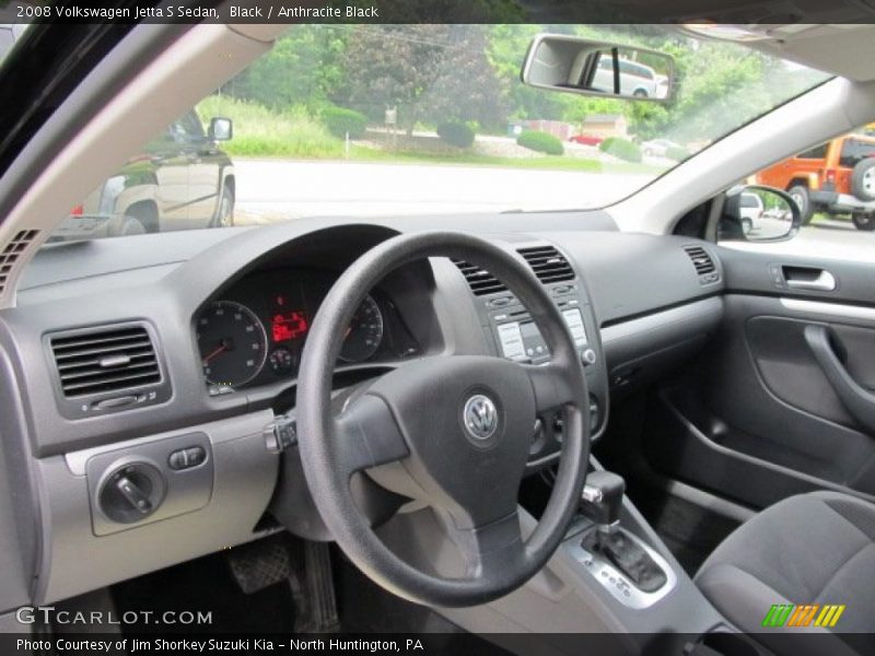  2008 Jetta S Sedan Anthracite Black Interior