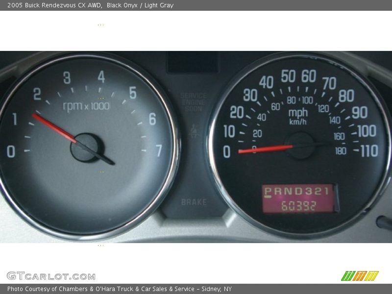 Black Onyx / Light Gray 2005 Buick Rendezvous CX AWD