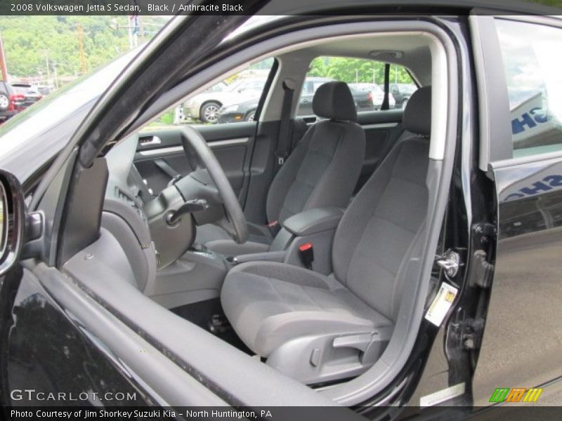  2008 Jetta S Sedan Anthracite Black Interior