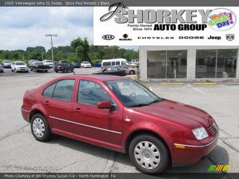 Spice Red Metallic / Black 2005 Volkswagen Jetta GL Sedan