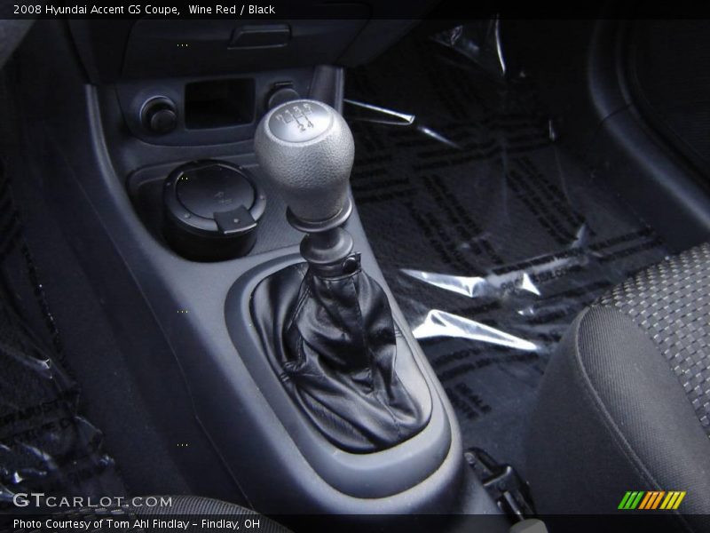 Wine Red / Black 2008 Hyundai Accent GS Coupe