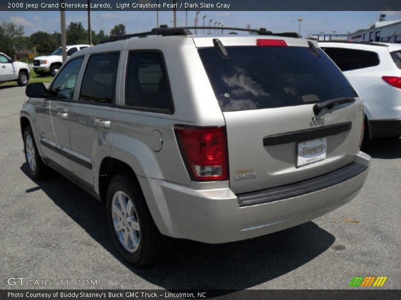 Light Graystone Pearl / Dark Slate Gray 2008 Jeep Grand Cherokee Laredo
