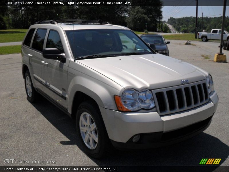 Light Graystone Pearl / Dark Slate Gray 2008 Jeep Grand Cherokee Laredo