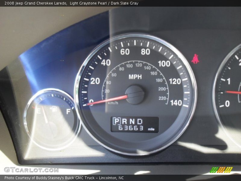 Light Graystone Pearl / Dark Slate Gray 2008 Jeep Grand Cherokee Laredo