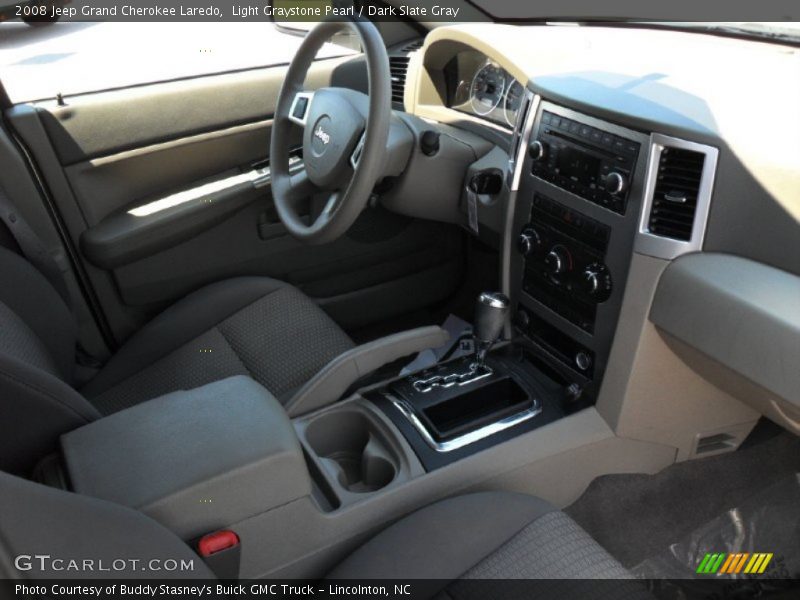 Light Graystone Pearl / Dark Slate Gray 2008 Jeep Grand Cherokee Laredo