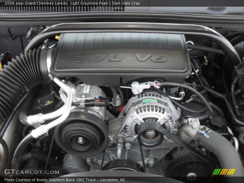 Light Graystone Pearl / Dark Slate Gray 2008 Jeep Grand Cherokee Laredo