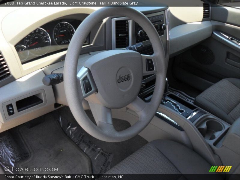 Light Graystone Pearl / Dark Slate Gray 2008 Jeep Grand Cherokee Laredo